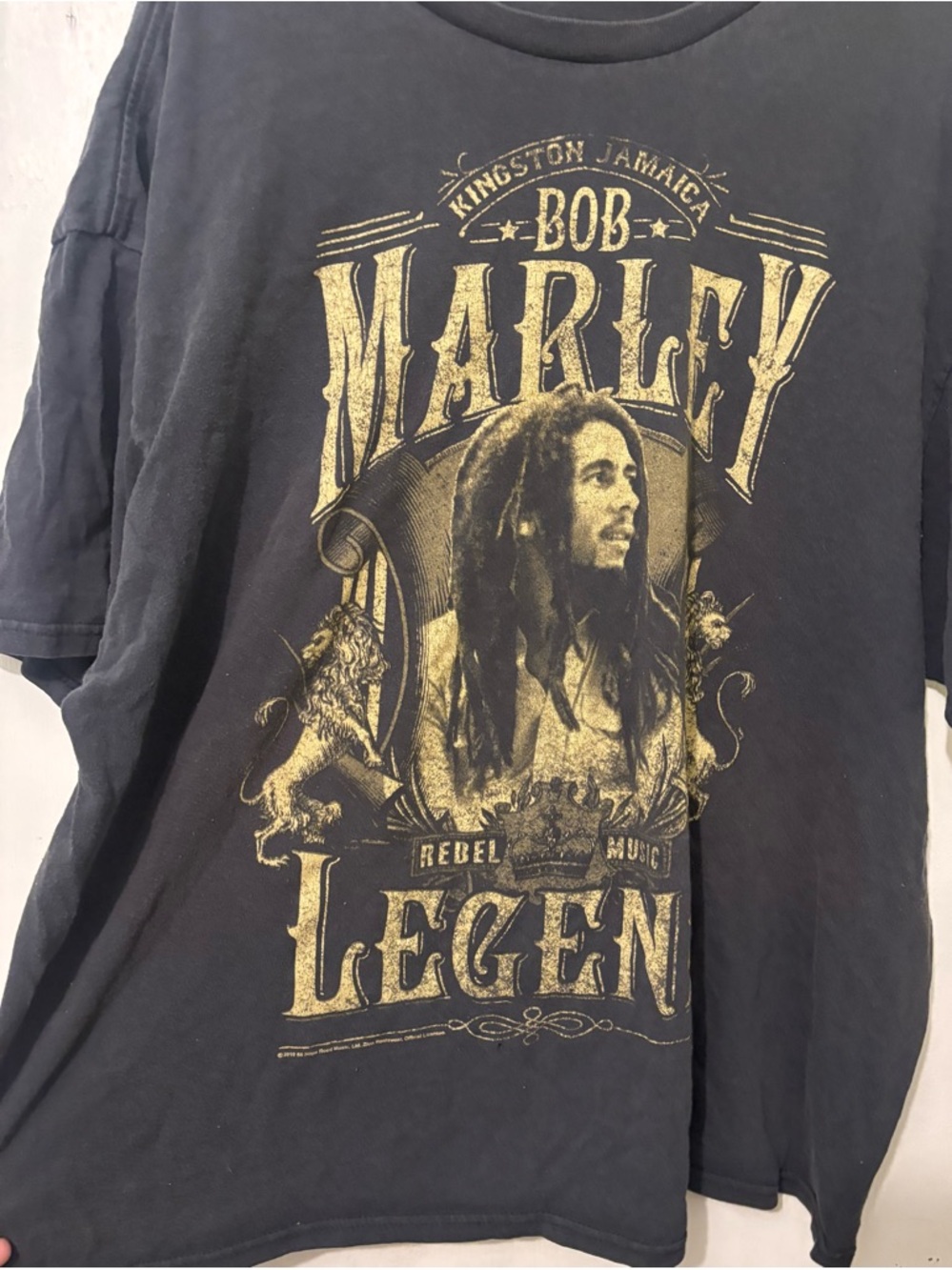 Black Graphic Tee - Legend Print